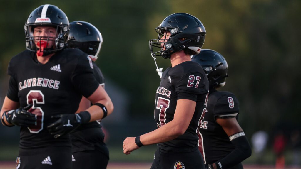 Lawrence football vs. Junction City, Week 2-22