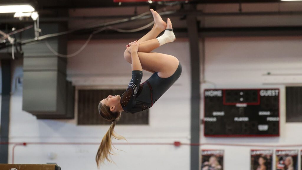 Lawrence, Free State FireLions Gymnastics at Sunflower League championship meet-30